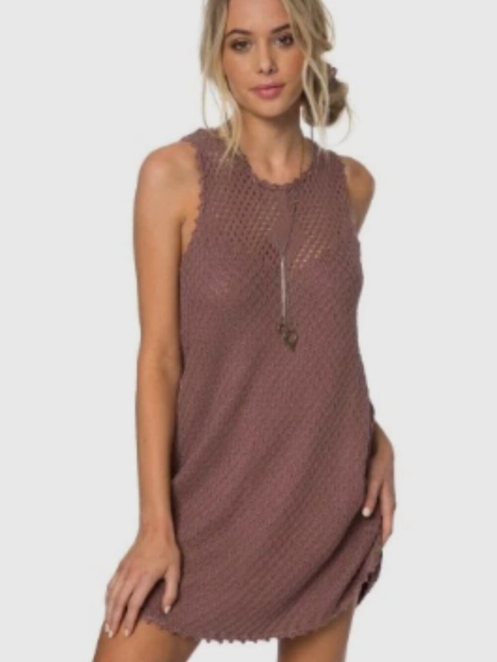 NEW WITH TAGS O'Neill Crochet Knit Cover-Up Dress Large